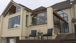 An Ideal Family Deck With a Wood-Burning Fireplace