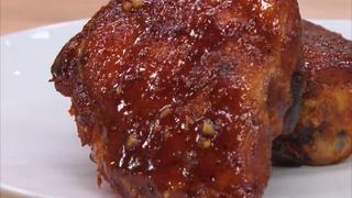 BBQ Thighs and Fried Peach Pies