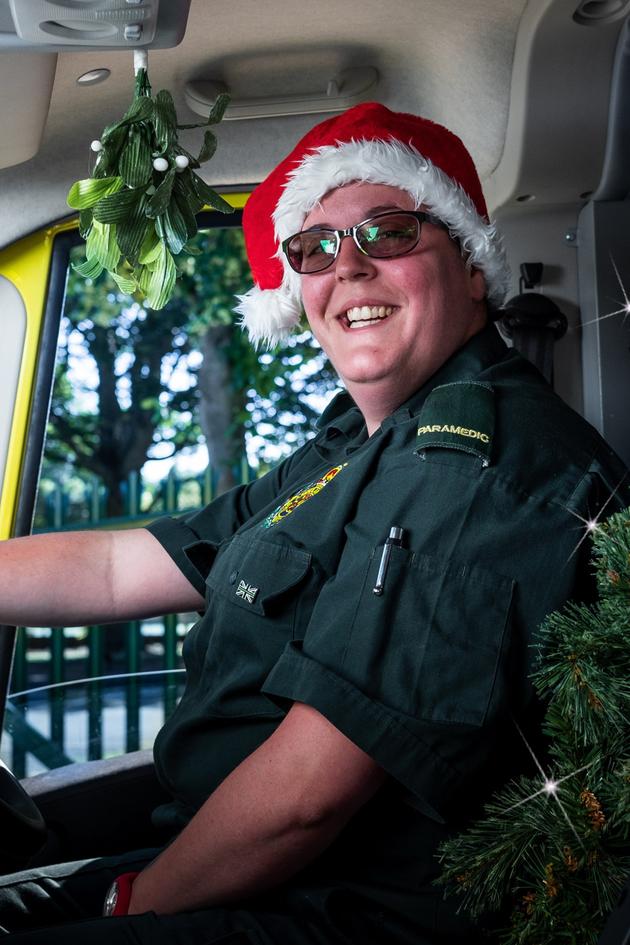 Inside the Ambulance at Christmas
