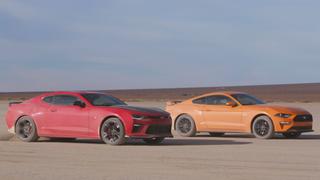 2018 Chevrolet Camaro SS 1LE vs. 2018 Ford Mustang GT 2018 Chevrolet Camaro SS 1LE vs. 2018 Ford Mustang GT