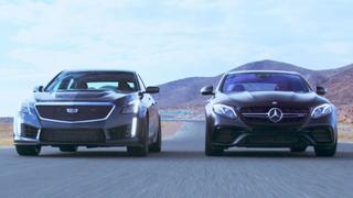 2018 Mercedes-AMG E63 S Sedan vs. 2017 Cadillac CTS-V Sedan 2018 Mercedes-AMG E63 S Sedan vs. 2017 Cadillac CTS-V Sedan