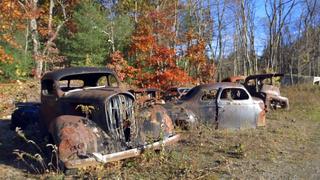 '67 Coronet R/T, Formula Firebird, '49 Woody& 60's Vans at Bernardston Auto Wreckers