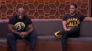 WWE Wrestlers: Seth Rollins, Becky Lynch, Apollo Crews, Ali