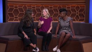 Cristela Alonzo, Sasheer Zamata, Jane Lynch, John Michael Higgins