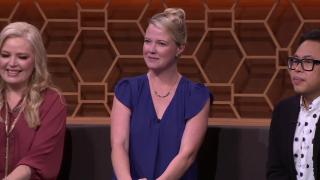 Caroline Rhea and Nico Santos vs. Melissa Peterman and Marcia Cross Caroline Rhea and Nico Santos vs. Melissa Peterman and Marcia Cross