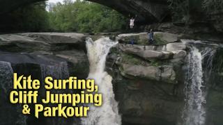 Kite Surfing, Cliff Jumping & Parkour