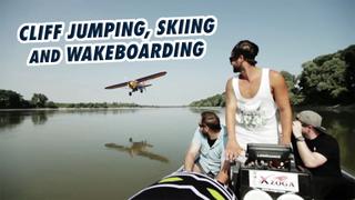Cliff Jumping, Skiing and Wakeboarding