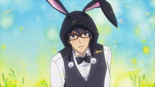 Bespectacled Rabbit at the Open Campus