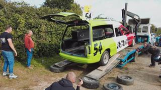 Racing Hearse and CR-V Pace Car