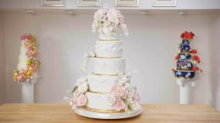 How a Sugar Artist Crafts a 5-Tier Wedding Cake