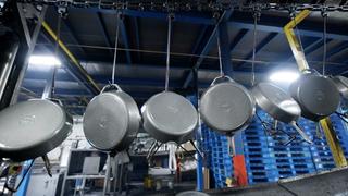 Slinky and Cast Iron Skillet Slinky and Cast Iron Skillet