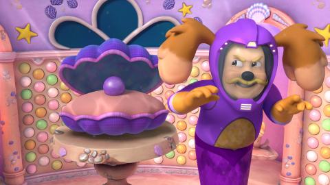 Aqua Pups Save a Floating Castle; Aqua Pups Save the Reef; Aqua Pups Stop a Giant Squid; Aqua Pups Save a Mer-Race; Aqua Pups Save a Merdinger