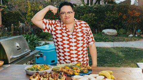 Deluxe Dogs with Crusted Corn & Potatoes