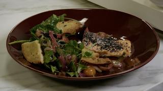 Everything Crusted Salmon & Salad One of America's Favorite Everything Crusted Salmon & Salad One of America's Favorite