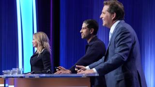 Quarterfinal #5: Mira Sorvino, Adam Rodriguez and Peter Schrager Quarterfinal #5: Mira Sorvino, Adam Rodriguez and Peter Schrager