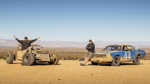 Dirt Duster vs. Vette Kart: Desert Thrashing!
