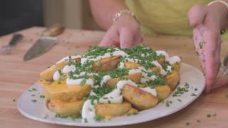 Pork Chops With Twice-Cooked Potatoes Pork Chops With Twice-Cooked Potatoes