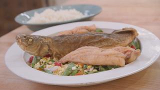 Thai One On: Fish Salad With Salty Sweet Dressing Thai One On: Fish Salad With Salty Sweet Dressing