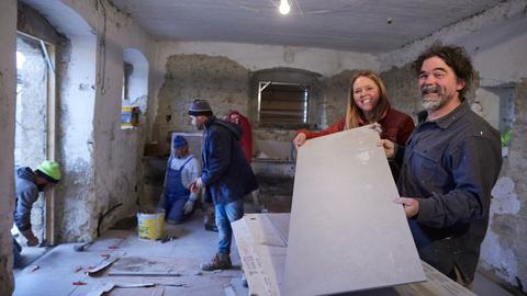 Demolition and a New Italian Bathroom