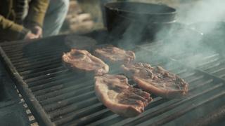 Barbecued Pork Steak