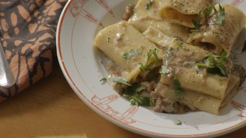 Carla Makes Triple-Layer Eggplant Parm