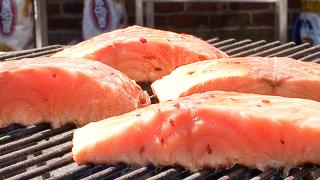 Barbecued Salmon Barbecued Salmon