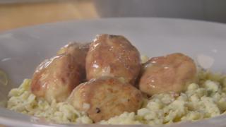 Smothered Meatballs With Spaetzle Smothered Meatballs With Spaetzle