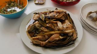Easy Spring Chicken Dinner with Crispy Leeks Easy Spring Chicken Dinner with Crispy Leeks
