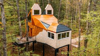 Trailblazing Treehouses & White Farmhouse, Black Cabin