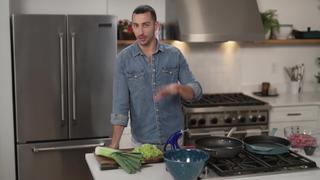 Turk-ish Leek Burgers & Peach Crumb Bars