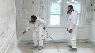 Paint Wainscoting; Sandbox
