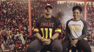 The T, the U, S, K, E, the G, Double E, TUSKEGEE!