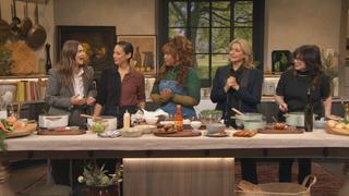 Amanda Freitag, Geoffrey Zakarian, Jeff Mauro and Katie Lee Amanda Freitag, Geoffrey Zakarian, Jeff Mauro and Katie Lee