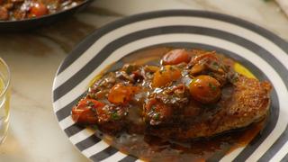 Flash-in-the-Pan Chicken with Burst Tomatoes