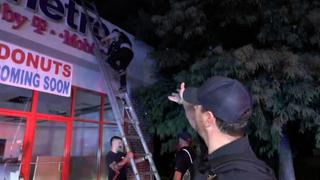 Weapon Thrown on Roof