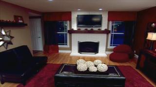 Bold Red Living Room