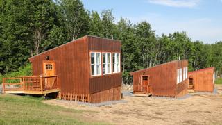 Three Cabins and a Lobby