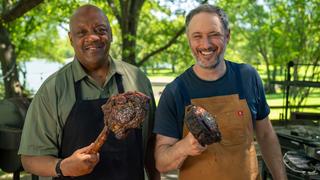 The Smoke-Reverse-Seared Cowboy Ribeye