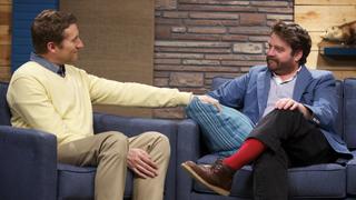 Zach Galifianakis Wears a Blue Jacket & Red Socks Zach Galifianakis Wears a Blue Jacket & Red Socks