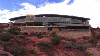 Red Rock, Concrete, Log Cabin Red Rock, Concrete, Log Cabin