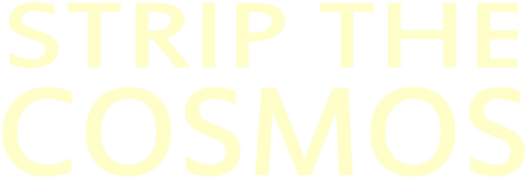 Strip the Cosmos show logo