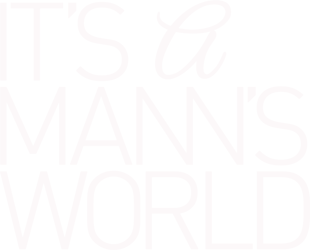 It's a Mann's World show logo