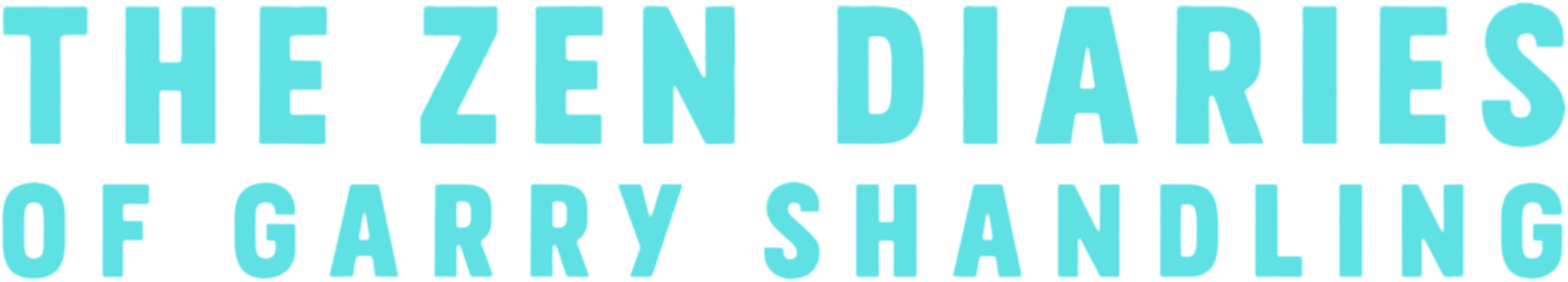 The Zen Diaries of Garry Shandling show logo