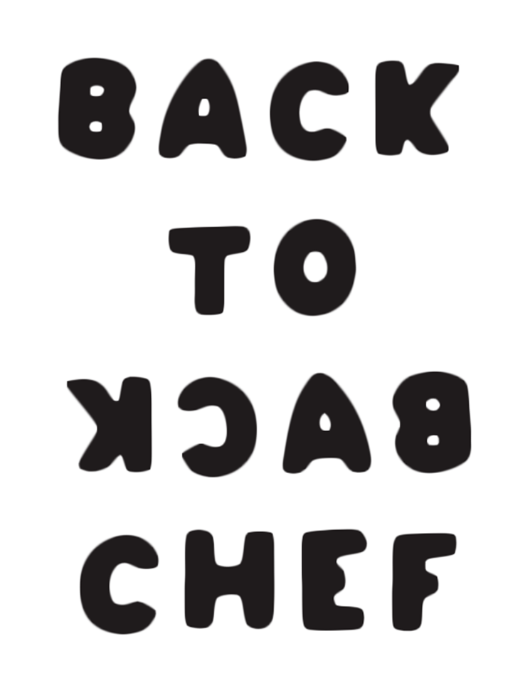 Back to Back Chef show logo