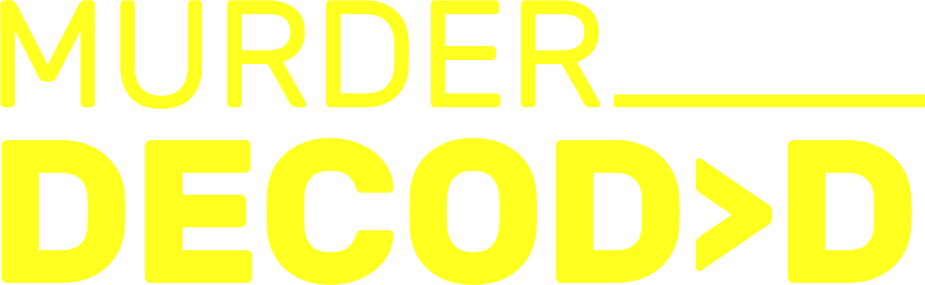Murder Decoded show logo
