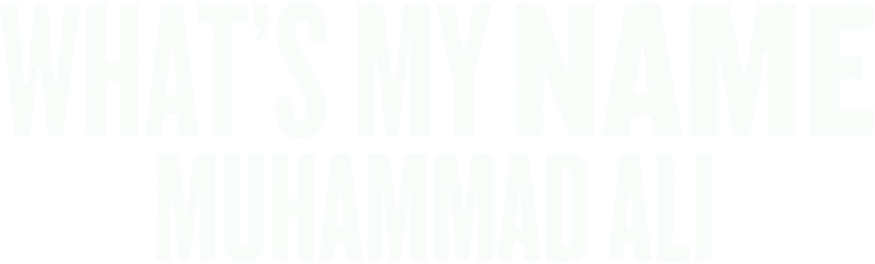 What's My Name: Muhammad Ali show logo