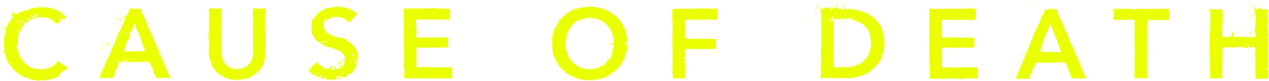Cause of Death show logo
