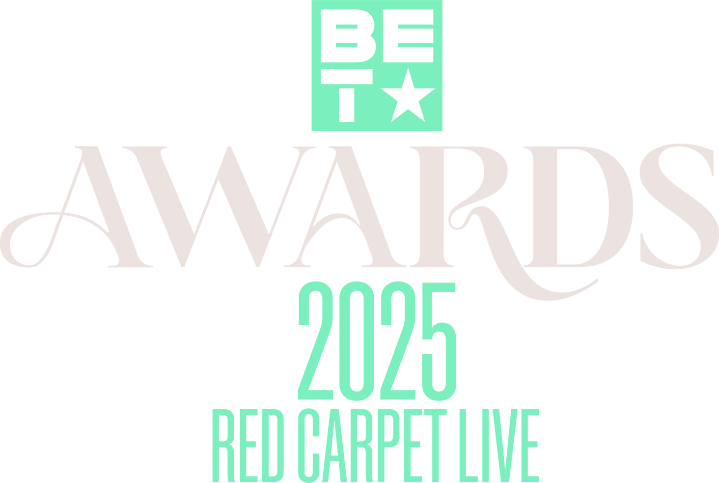 BET Awards '25 : Red Carpet Live show logo