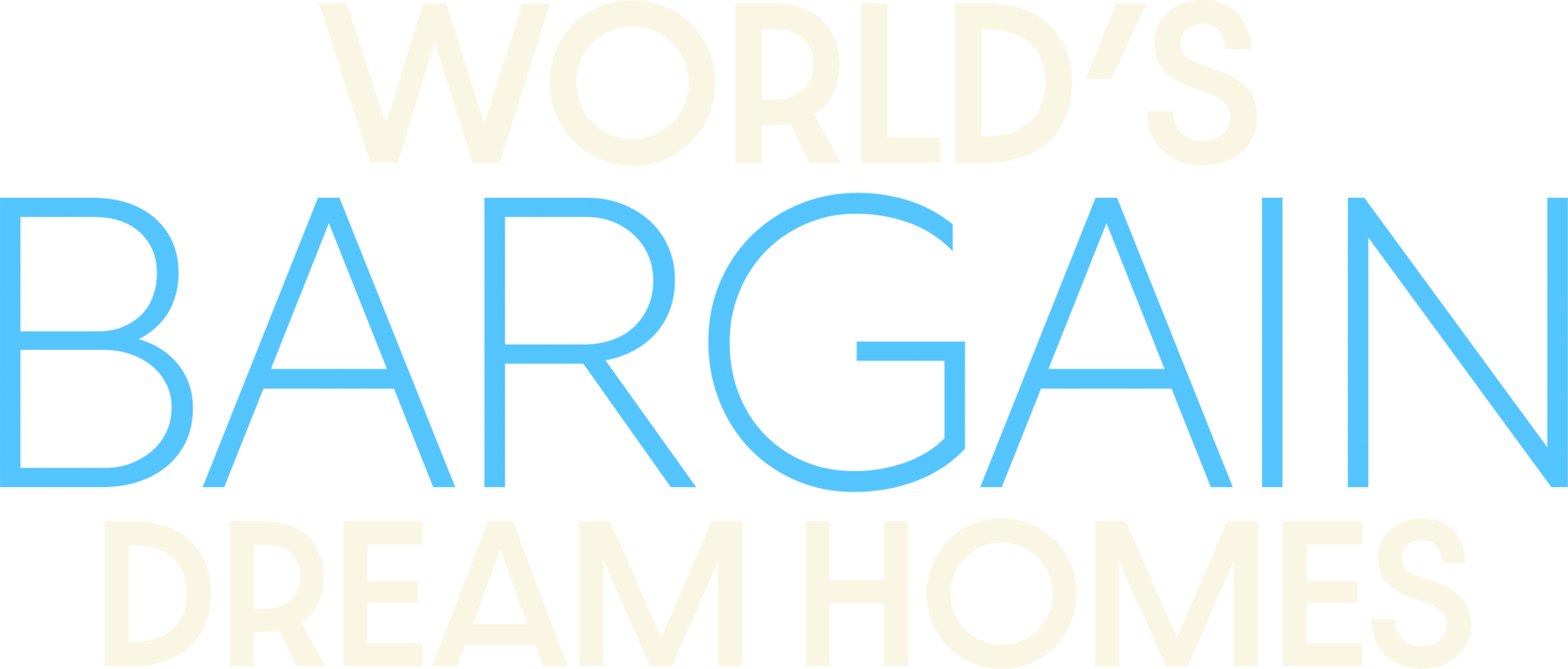 World's Bargain Dream Homes show logo