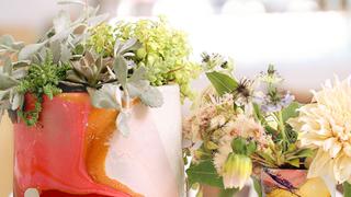 How To Make Marbled Flower Pots How To Make Marbled Flower Pots